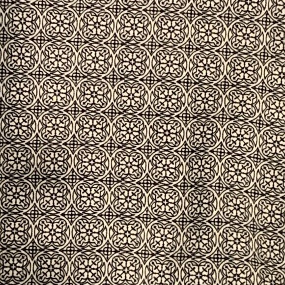 H&M Patterned Ankle Pants Sz 8 Black White Geometric Floral Mandala Print #17L - Picture 5 of 7